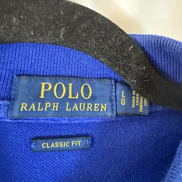 Polo Ralph Lauren Shirt Men's Large Blue Short Sleeve Classic Fit 100% Cotton - Picture 5 of 11